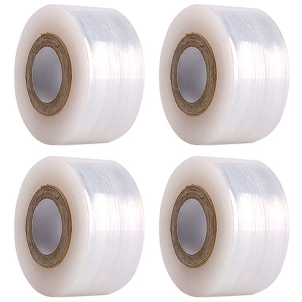 4 Pcs Grafting Tape for Fruit Trees Floral Grafting Tools Garden Plant Nursery Tape PE Stretchable Self Adhesive Membrane Clear Floristry Film