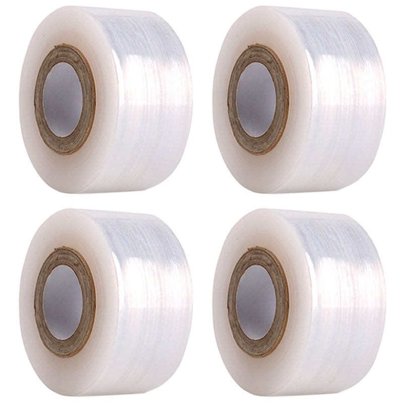 4 Pcs Grafting Tape for Fruit Trees Floral Grafting Tools Garden Plant Nursery Tape PE Stretchable Self Adhesive Membrane Clear Floristry Film
