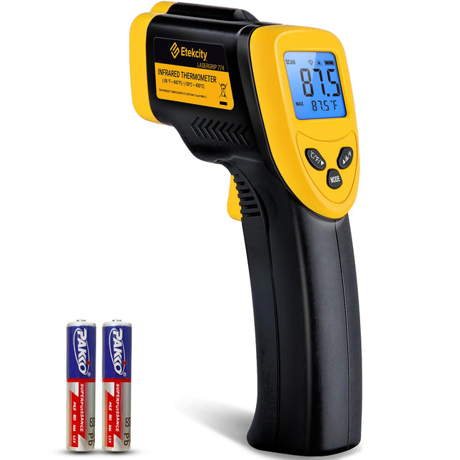 Etekcity Infrared Thermometer Laser Temperature Gun 774, Meat Food Candy Oven Thermometer for Griddle Accessories, Heat 