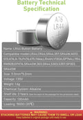 POWEROWL High Capacity LR44 Batteries 40 Pack, L1154F AG13 357 303 SR44 A76 Premium Alkaline Battery 1.5V Button Coin Cell Batteries