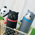 LIHITLAB PuniLabo Stand Up Pen Case (Pen Holder) Calico Cat Medium: 2.4x7 Inch