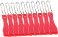 10Pcs Red Lottery Ticket Scraper Lottery Ticket Scratcher Sticker Label Remover Plastic Small Scraper Shovel Shape Lottery Scratcher Lottery
