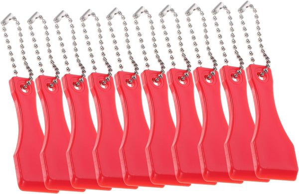 10Pcs Red Lottery Ticket Scraper Lottery Ticket Scratcher Sticker Label Remover Plastic Small Scraper Shovel Shape Lottery Scratcher Lottery