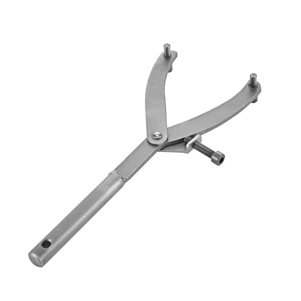 TRKIMAL Adjustable Locking Spanner Wrench Clutch, Wrench Holder Hub Rotor Flywheel Sprocket Spanner Wrench Set Fan Clutch Removal Tool for Scooter