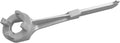 Aluminum Bung Wrench, 55 Gallon Drum Wrench, Barrel Wrench for Opening 10 15 20 30 50 55 Gallon Drums, Fits 2 Inch and 3/4 Inch Bung Caps 1 Silver