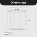 BalanceFrom Easy Walk-Thru Safety Gate for Doorways and Stairways with Auto-Close/Hold-Open Features, 30-Inch Tall, Fits 29.1-33.8 Inch Openings,