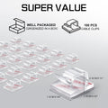 KGROTE 100PCS Cable Clips, Adhesive Wire Clips Strong Cord Clips Wire Holders, Cable Management Clips for Desk, Wall, Car, TV, Ethernet Cable