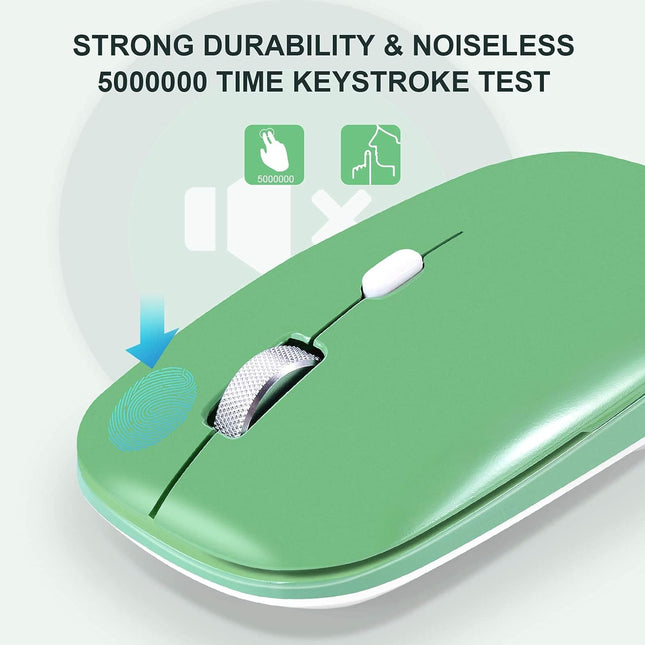 PINKCAT Wireless Mouse, 2.4G Slim Silent Cordless Mouse with USB Receiver, 3 Adjustable DPI Portable Optical Wireless Co