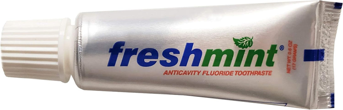 720 Tubes of Freshmint® 0.6 Oz. Anticavity Fluoride Toothpaste, Metallic Tube, Tubes Do Not Have Individual Boxes for Extra Savings, Travel Size