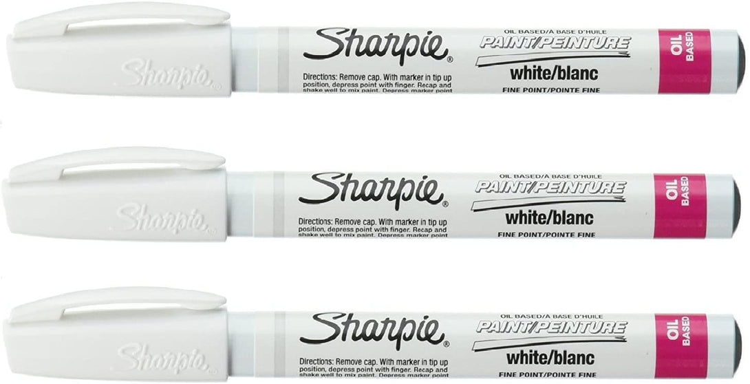 SHARPIE Fine Point Paint Marker [Set of 3] Color: White