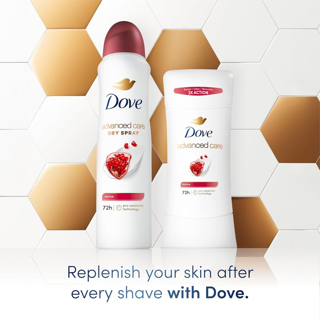 Dove Advanced Care Antiperspirant Deodorant Stick for Women Revive for 48 Hour Protection and Soft and Comfortable Underarms 2.6 Oz, 2 Count