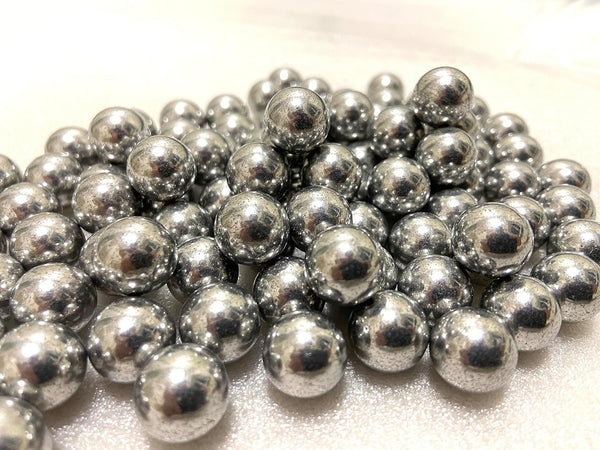 100 X 43 Cal Aluminum Balls for Self Defense and Target Practice, Solid Hard .43 Caliber Ammo Projectiles Paintball Fit for T4E Walther PPQ/ TPM1 and Glock17/G17 (Silver)