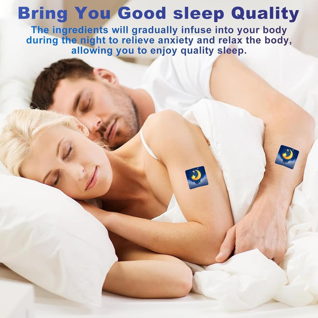 72 Sleep Patches for Adults Extra Strength, Sleep Patch with Melatonin & Valerian, All-Natural Deep Sleep Support Patches for Women & Men, Long-Lasting Night Comfort