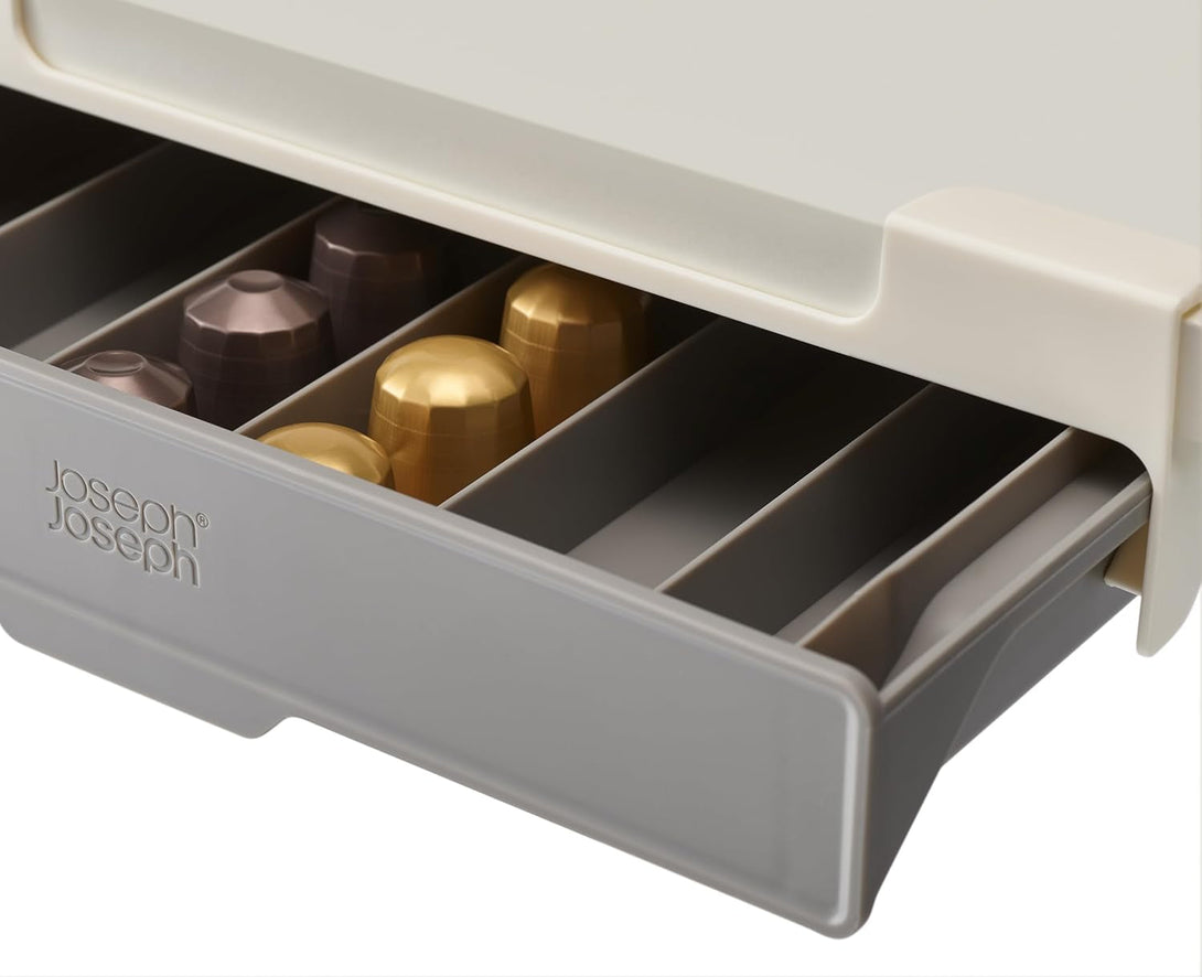 Joseph Joseph Cupboardstore: Under-Shelf Space-Saving Coffee Pod Drawer - Holds 30 Nespresso Original-Style Capsules