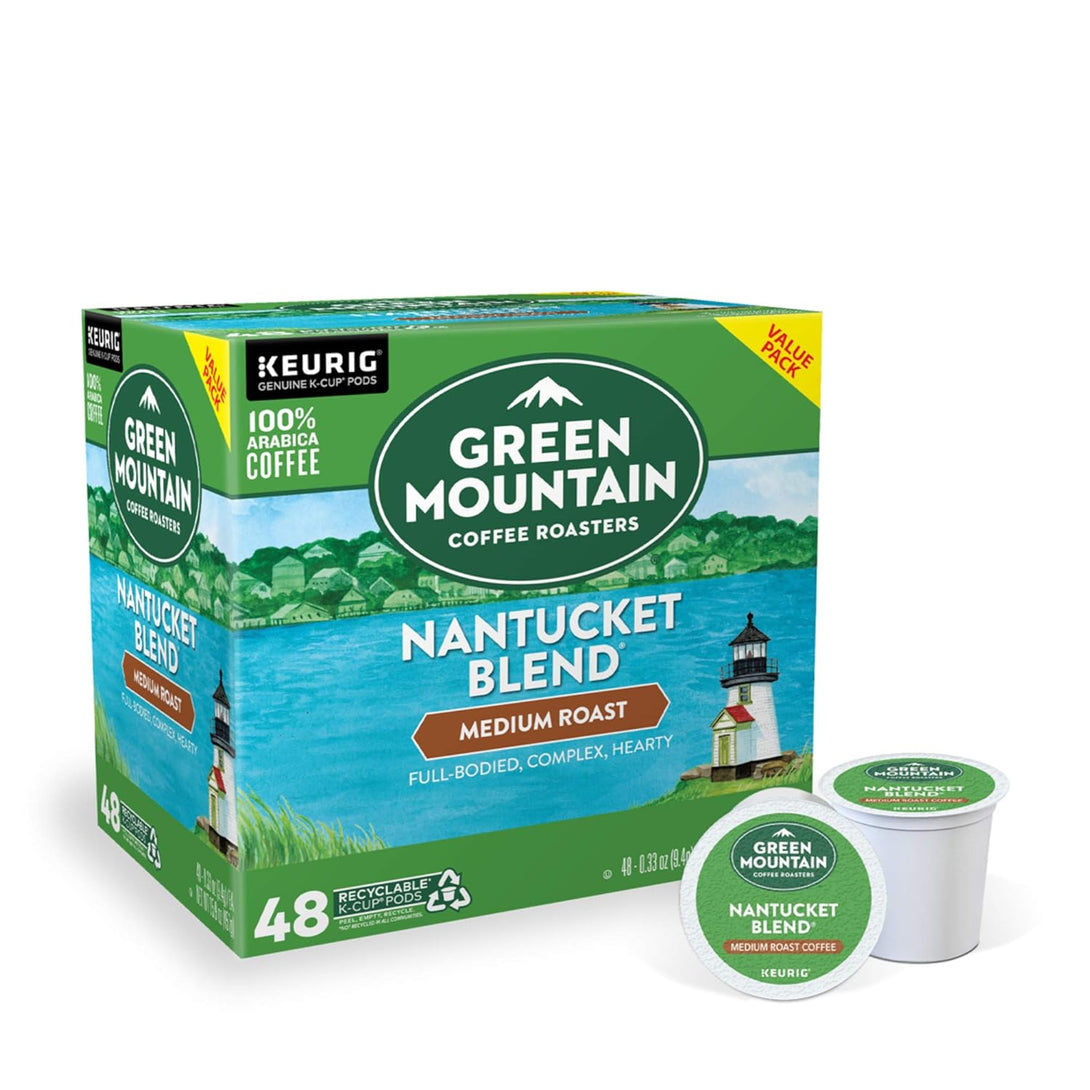 Green Mountain Coffee Roasters Nantucket Blend, Single-Serve Keurig K-Cup Pods, Medium Roast Coffee Pods, 48 Count