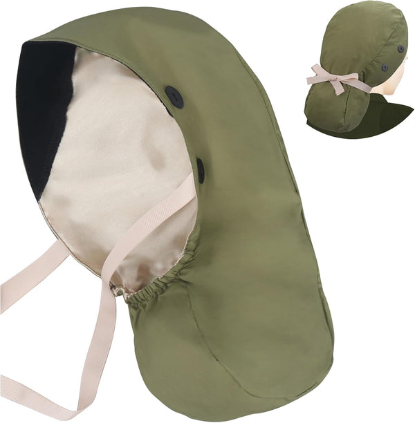 ABAMERICA Scrub Caps for Women Surgical Caps Nurse Hat Functional Ponytail Holder for Long Hair Single or Satin-Lined