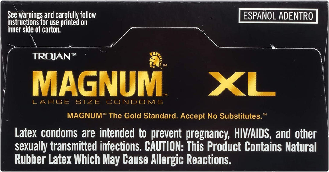 Trojan Magnum XL Large Size Lubricated Condoms - 12 Count