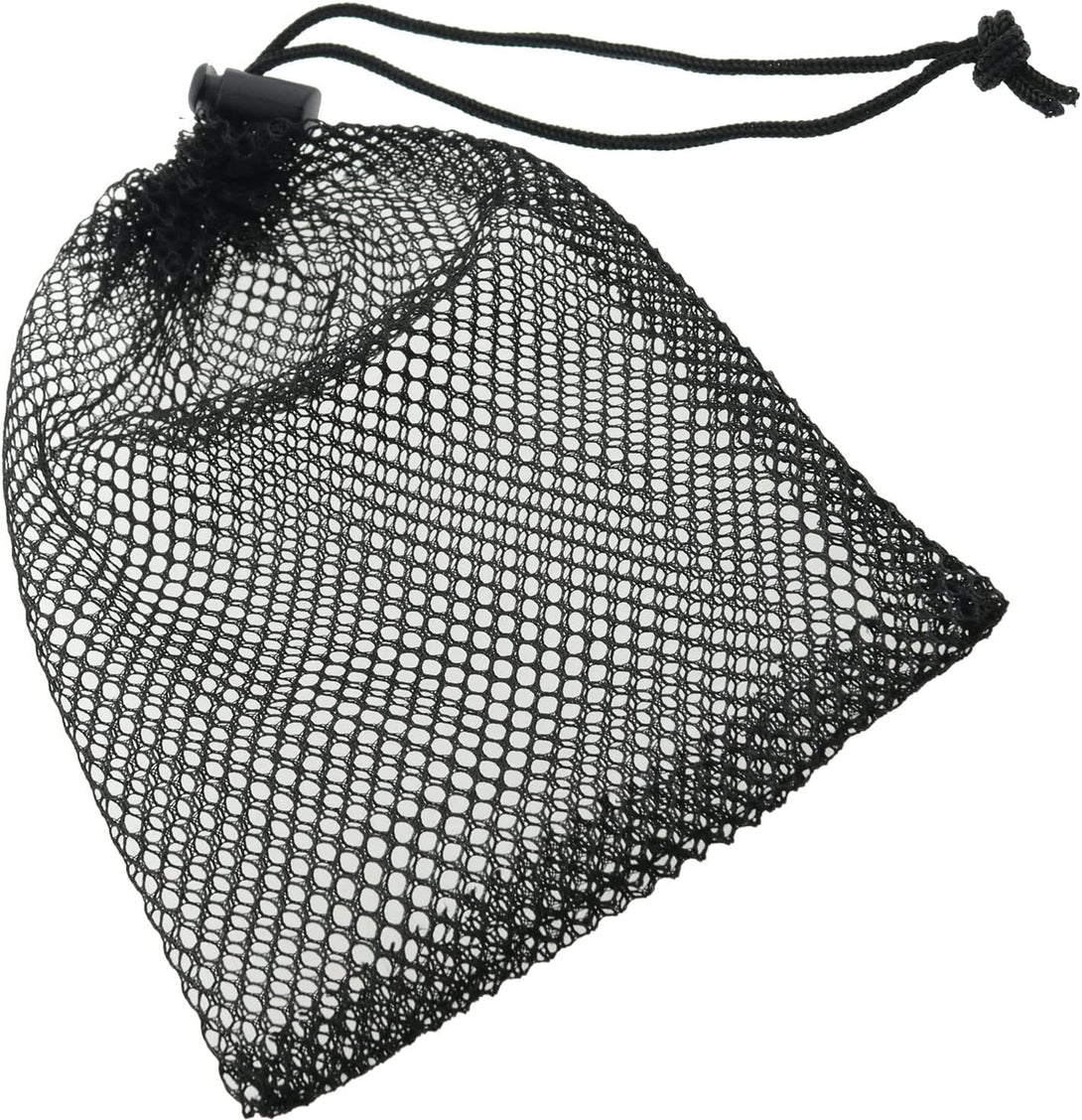 Small Mesh Bags 5PCS Black Nylon Mesh Drawstring Bags Durable Drawstring Net Bag Small Travel Stuff