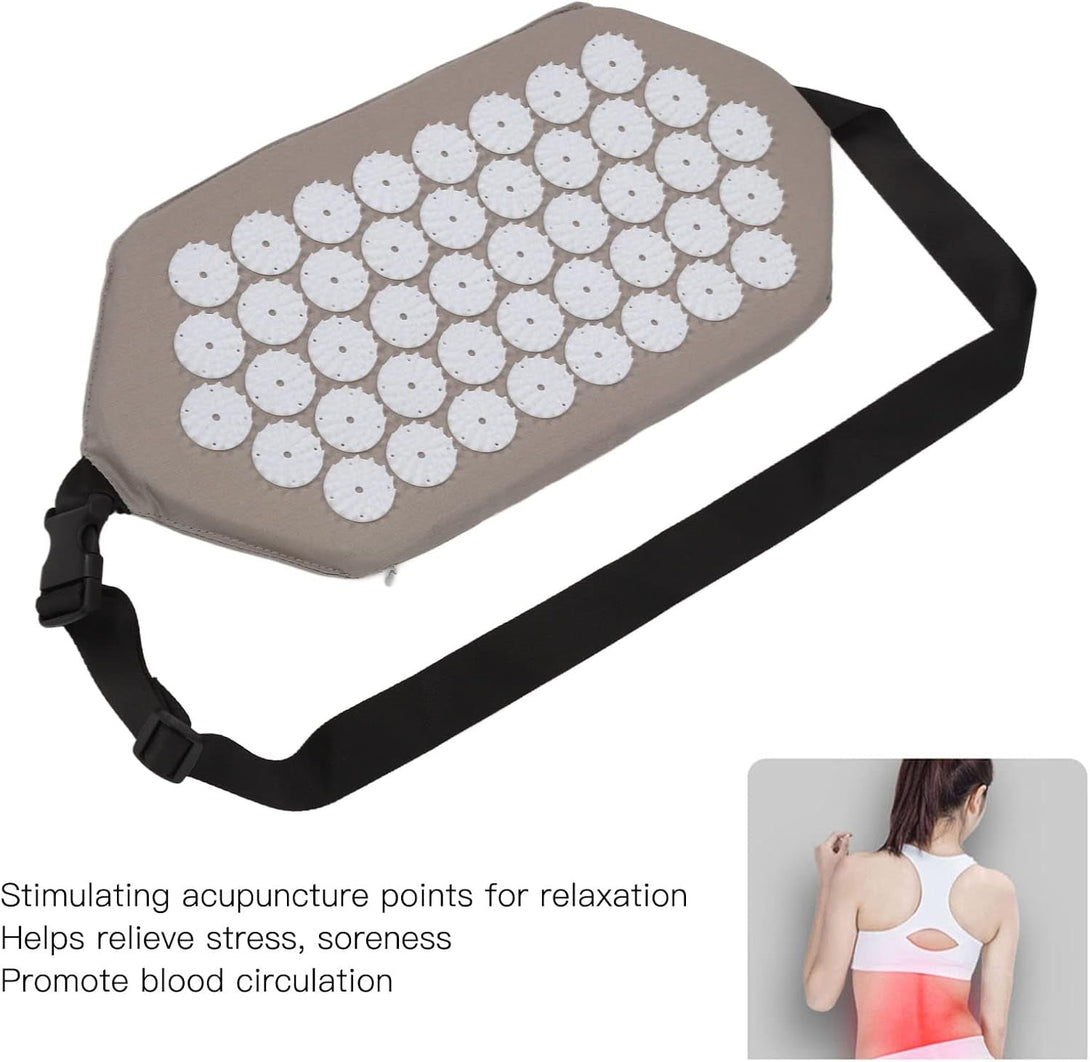 Acupressure Set, Acupressure Massage Belts Wrap Acupuncture Massage Belt Stress Reduce Pain Reduce Waist Acupuncture Mat for Home Outdoor Adults Women Man Back Pain Strap