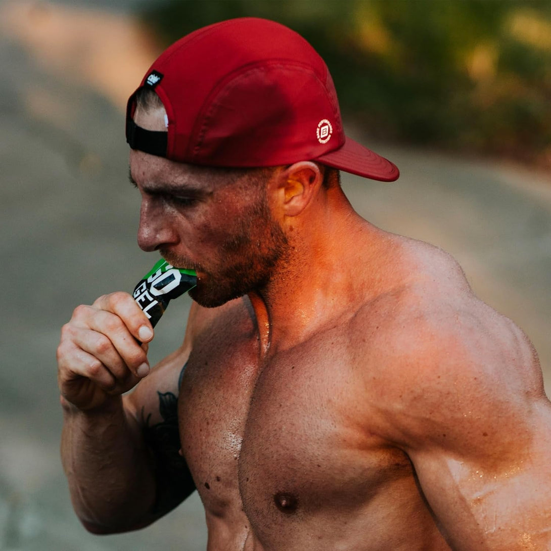 BARE PERFORMANCE NUTRITION, BPN Go Gel Endurance, 24G of Carbohydrates & 100 Calories per Pack, Vegan + Gluten Free Running Gel, 10 Single-Serving Packs, Apple Cinnamon