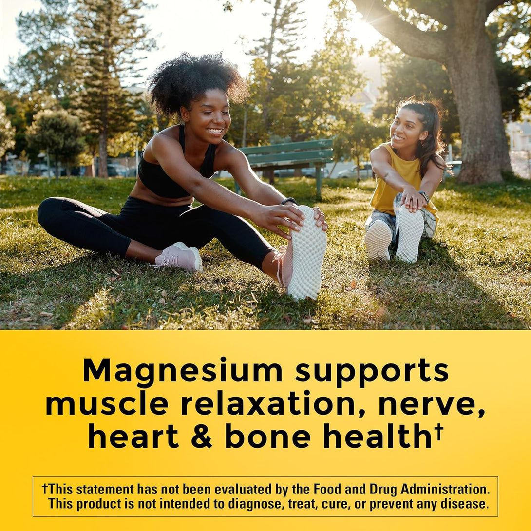 Nature Made High Absorption Magnesium Glycinate Gummies 100 Mg per Serving, Muscle, Nerve, Bone and Heart Support, Magnesium Supplement, 40 Magnesium Gummies, 20 Day Supply