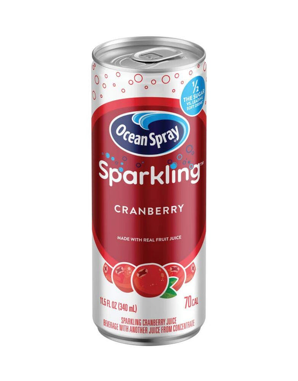 Ocean Spray® Sparkling Cranberry Juice Drink, 11.5 Fl Oz Cans, 4 Count (Pack of 6)