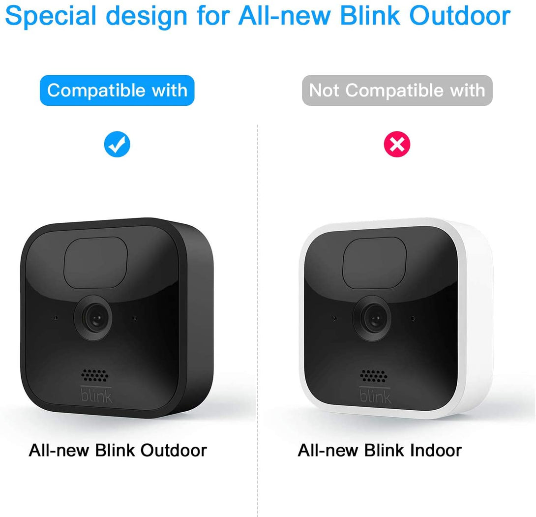 Blink Outdoor Camera Cover,Birdhouse Case for Blink Outdoor 3 Security Camera-Holaca Silicone Skin for Blink Camera- Anti-Scratch Protective Cover for Full Protection (2 Pack, Black)