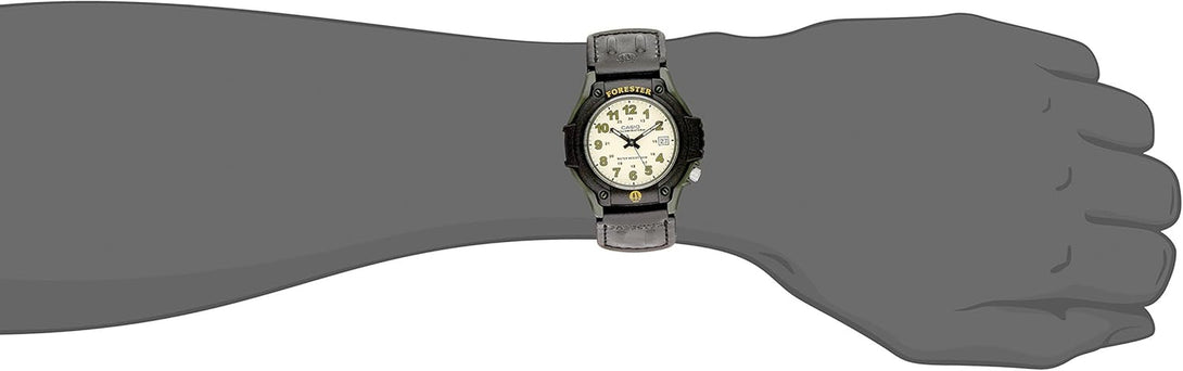 Casio FT500WC Series | Men'S Analog Watch | 100 Meter Water Resistance | LED Light | Date Display | Leather/Cloth Band | Regular Time Keeping (HR, Min, SEC, PM, Date, Day) | 3 Year Battery