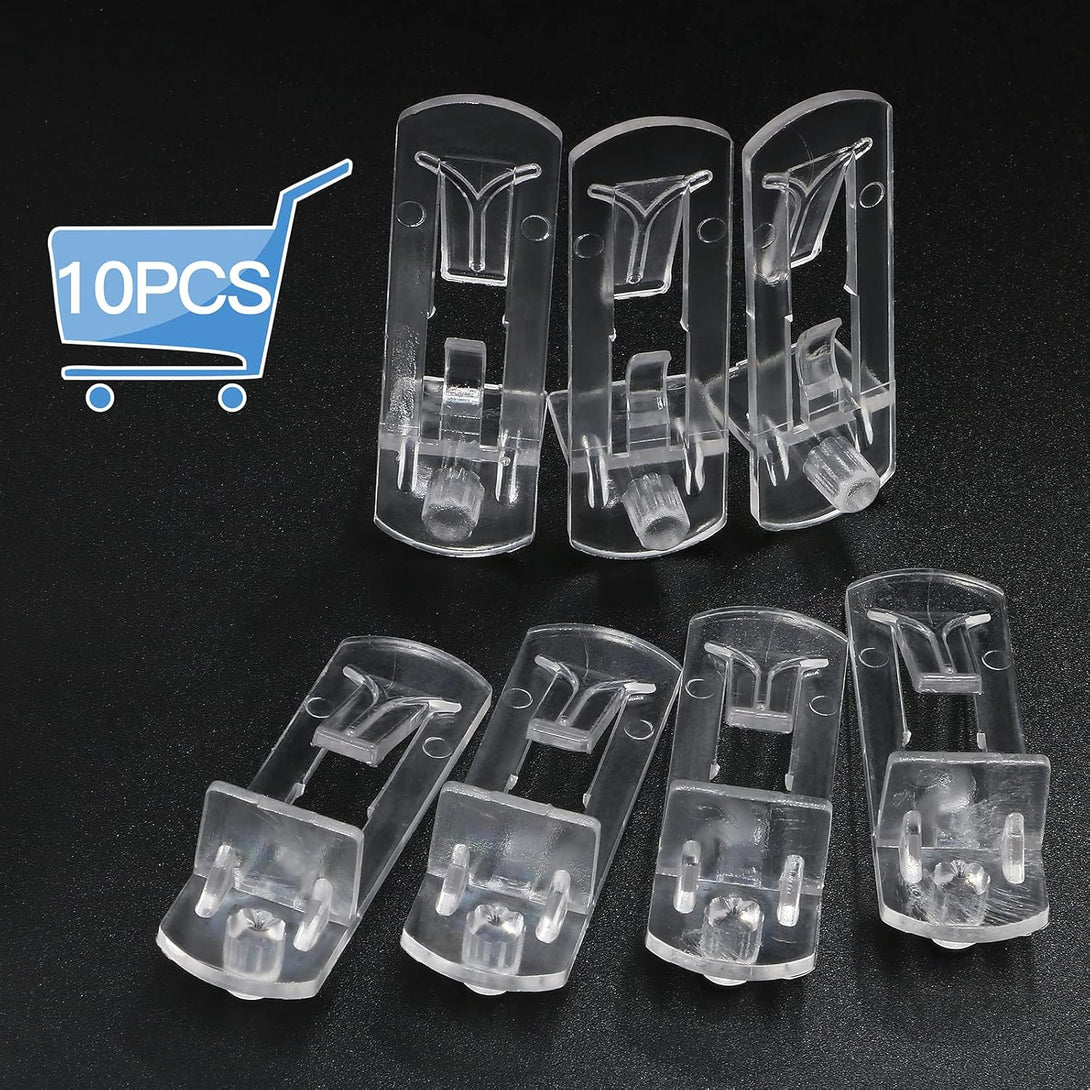 10Pcs Locking Shelf Support Pegs, 5Mm Shelf Pins Clear Shelf Clips Plastic Shelf Pegs for Shelves, 5Mm Peg X 5/8" Thick Shelf