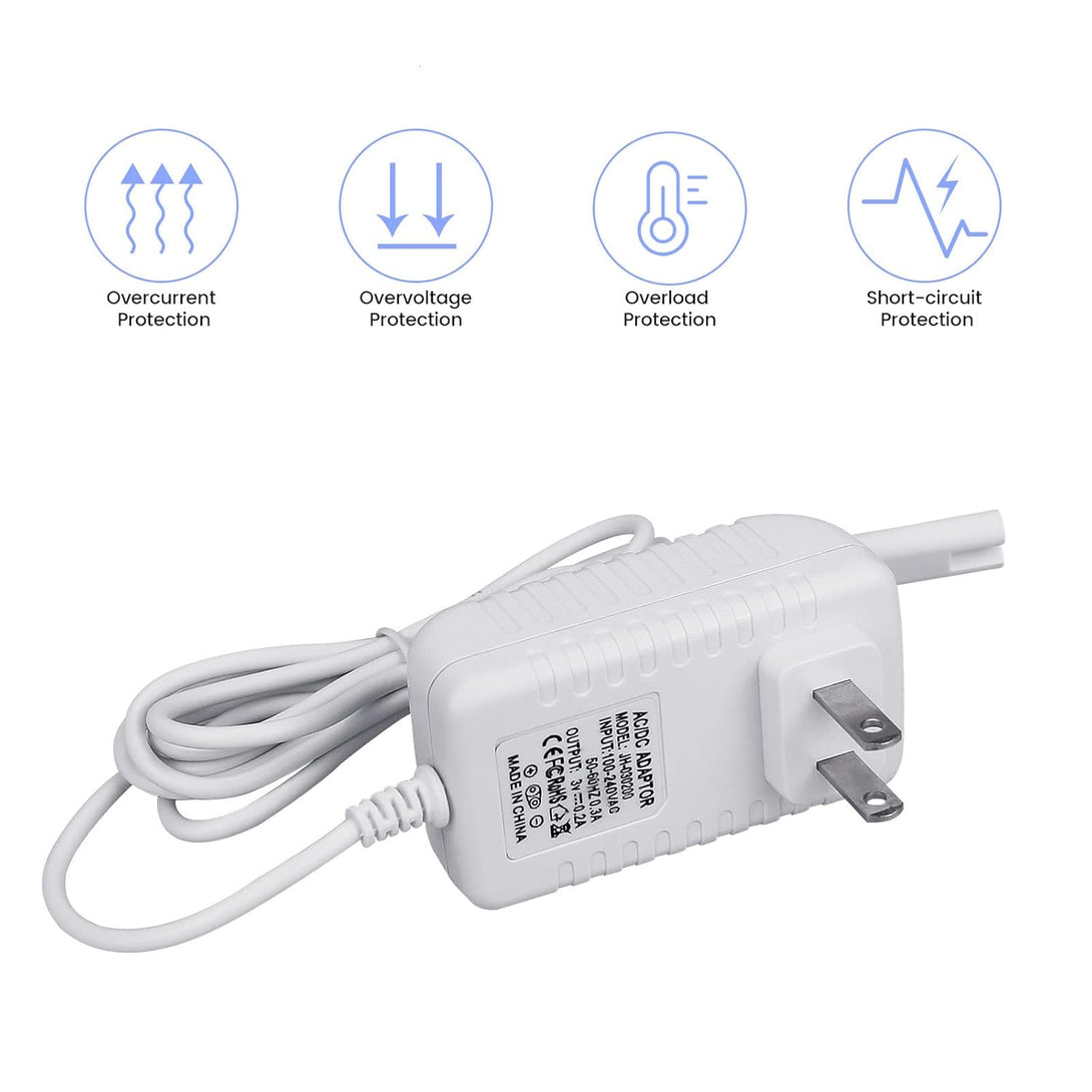 Charger Replacement for Waterpik Water Flosser WP360W WP462 WP450, Power Cord, 5Ft, White