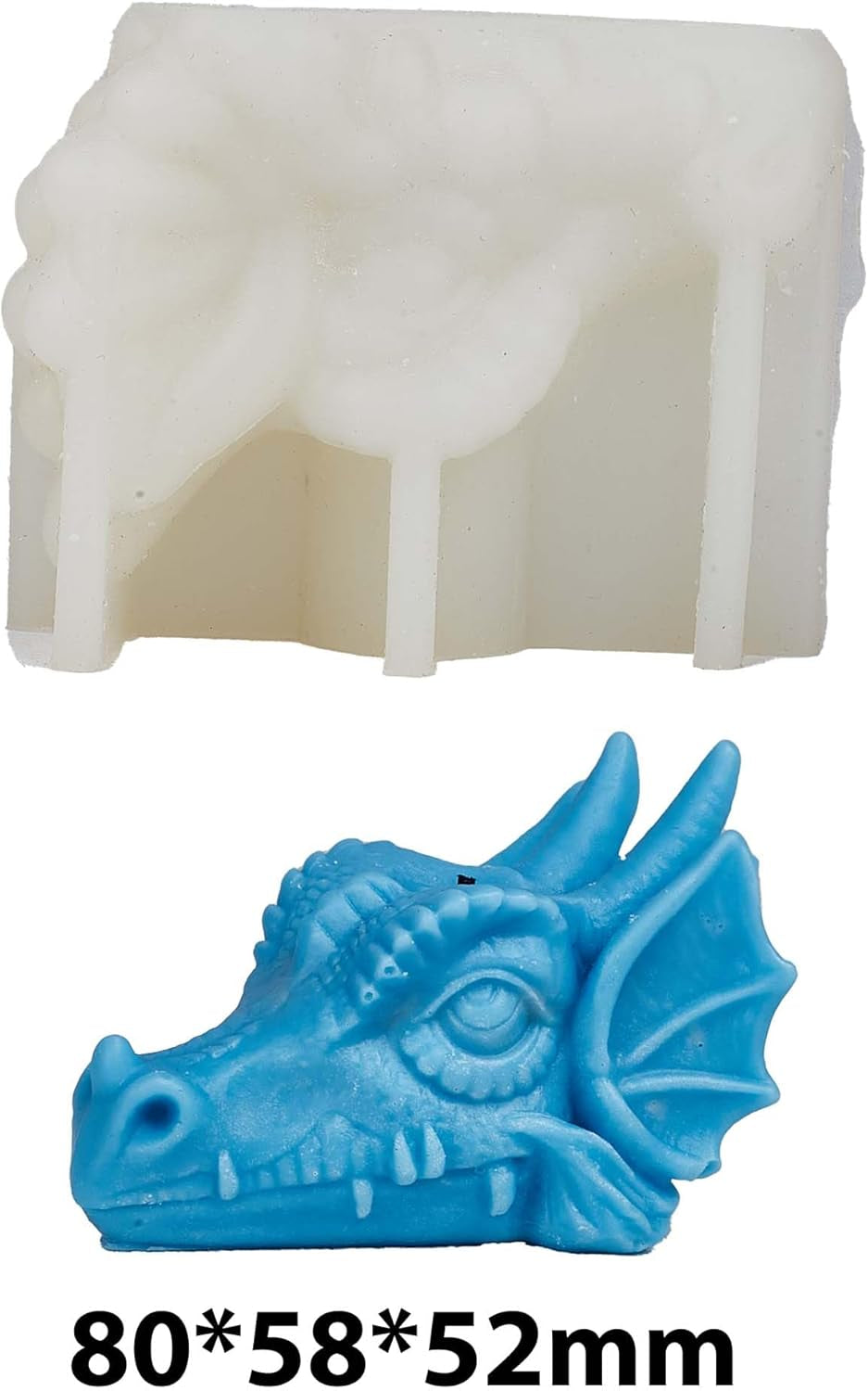 Horn Dragon Mold Dragon Candle Mold Dragon Dinosaur Mold Clay Mold Candle Making Molds Craft Supplies 3D Mold Silicone Mold for Resin Resin Casting Mold Animal Resin Mold Animal Mold