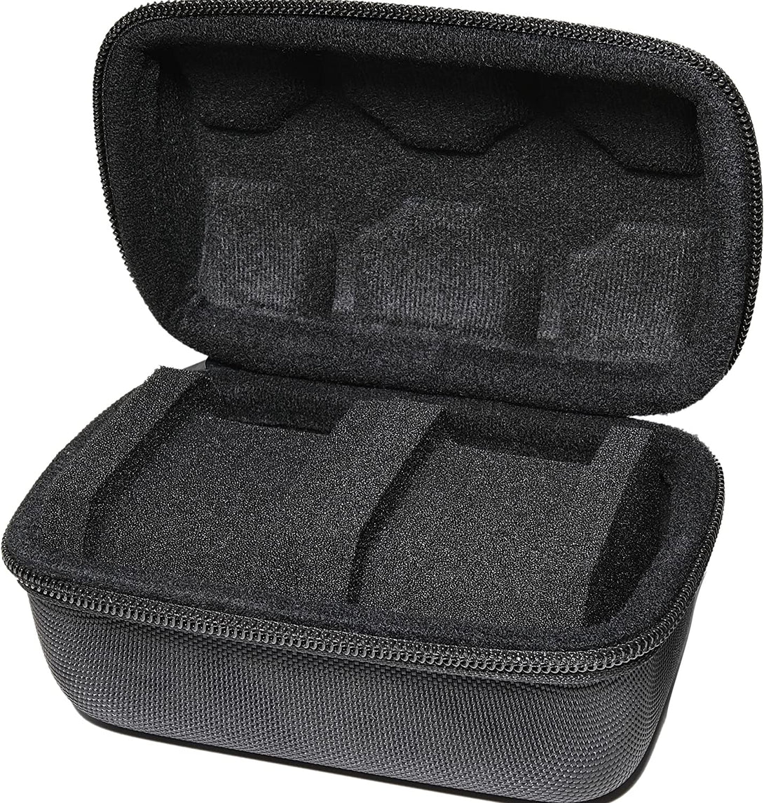 Hard Compact Watch Roll Travel Case, 2 Slots Portable Holder and Organizer with Soft Pillow, Keep Watch from Moving(Fit up to 55 Mm)