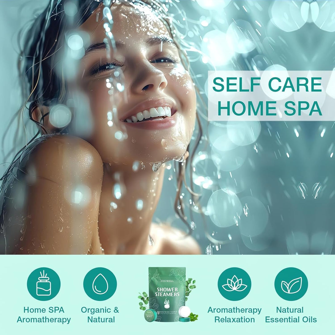 Shower Steamers Aromatherapy - 18 Pack Shower Bombs Birthday Gifts for Women Men, Organic with Eucalyptus Mint Essential Oils, Eucalyptus for Shower, Father'S Day Dad Gifts for Husband from Wife