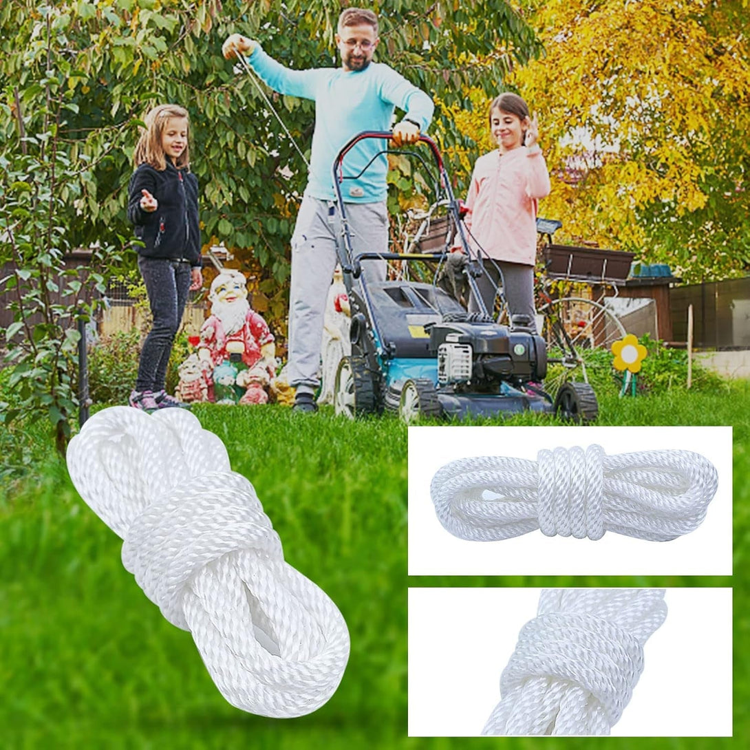 Adefol Recoil Starter Rope 4.8-Meter Pull Cord for Honda GX100 GX120 GX160 GX200 5.5HP 6.5HP Lawn Mower Chainsaw Trimmer Edger Brush Cutter Engine Parts