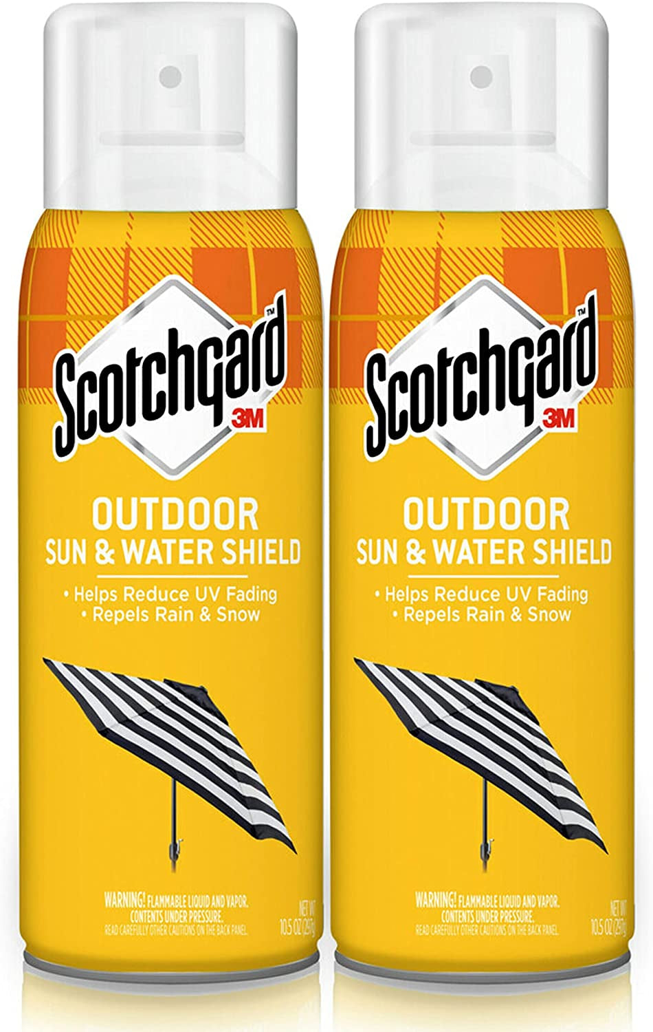 Scotchgard Sun and Water Shield, Repels Water, 10.5 Fluid Ounces (2 Cans)