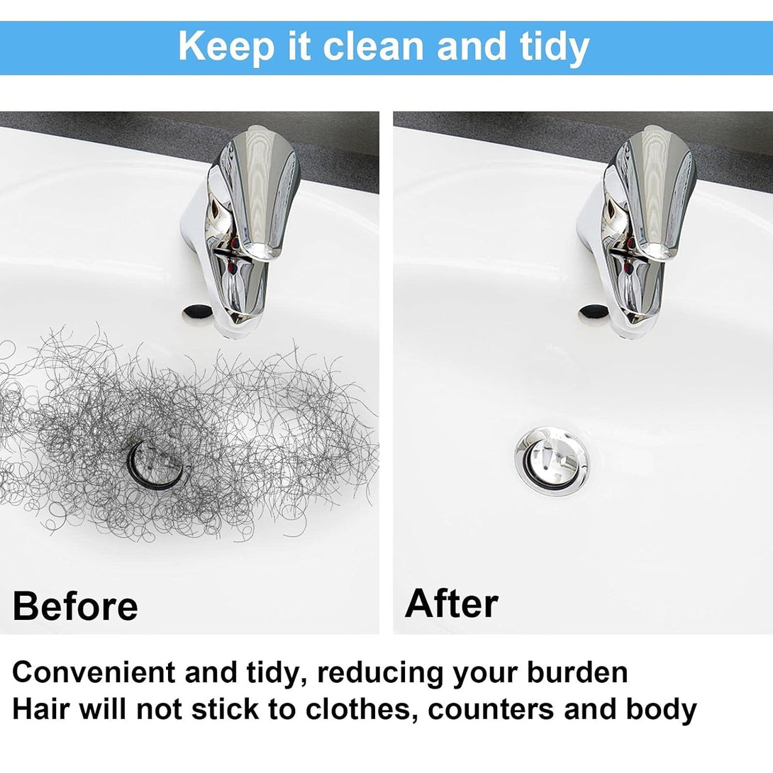 Aksice Beard Trimming Catcher Bib, Beard Hair Catcher for Men Shaving, Non-Stick Beard Apron Cape Grooming Cloth, with 4 Suction Cups - White