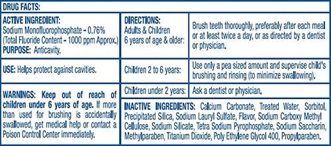 720 Tubes of Freshmint® 0.6 Oz. Anticavity Fluoride Toothpaste, Metallic Tube, Tubes Do Not Have Individual Boxes for Extra Savings, Travel Size