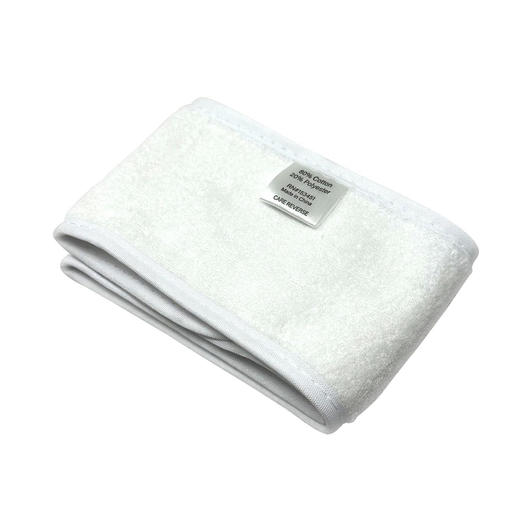APPEARUS Spa Facial Headband Head Wrap Terry Cloth Headbands Stretch Towel with Closure for Bath, Makeup and Sport (4 Count/White)