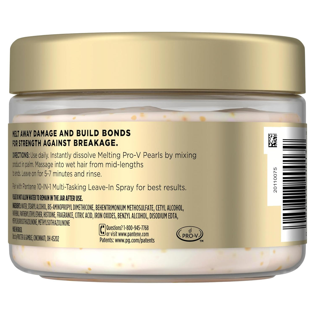 Pantene Miracle Rescue Hair Mask, Intensive Bond Repair with Melting Pro-V Pearls, Melts Away Damage, Builds Bonds, Strengthens against Damage, Deep Conditioning for Dry Damaged Hair, 10.1 Fl Oz