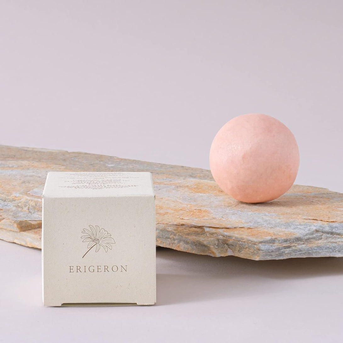 All-In-One Vegan Cruelty-Free Natural Ingredients Handmade Pink Clay Shampoo Bar with Zero Waste Box Packaging
