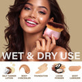 Extra Large Body Makeup Brush For Self Tanner, Leg Makeup &Bronzer Blend,75 mm Wide-headed Kabuki Brush Provides More Even &Pretty Application,