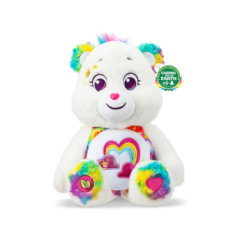 Care Bears Medium Plush - True Friend Bear - Perfect Stuffed Animal Holiday, Birthday Gift, Super Soft and Cuddly – Good for Girls and Boys,