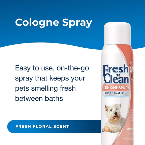 PetAg Fresh ’n Clean Cologne Spray - Floral Scent - 12 oz - Controls Odor & Keeps Dogs Smelling Fresh 12 Ounce (Pack of 1)