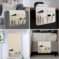 Remote Control Holders for Armchairs, Couch Caddy, Featuring Non-Slip Bases | 5 Pockets Bedside Storage Pocket for TV Remote Holder, Phone Tablet