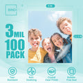 Binditek 100 Pack 3 Mil Thermal Laminating Pouches, 9x11.5 Inches Laminating Sheets, for Letter Size, Ultra Clear, Glossy, Hold 8.5x11 Inches,