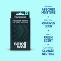 Smellwell - Scented Shoe Deodorizer Inserts - Odor Eliminators - Activated Bamboo Charcoal + Minerals - Natural Fresheners for Shoes, Bags, Gloves