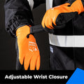 toolant 100% Waterproof Gloves for Men and Women, Winter Work Gloves for Cold Weather, Touchsreen, Thermal Insulated Freezer Gloves, With Grip,