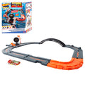Hot Wheels City Track Pack, 10 Piece Set Includes Track Base & Various Track Pieces to Build a Cityscape, with 1 Hot Wheels Car, Connects to Other