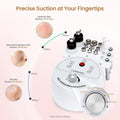 UNOISETION Diamond Microdermabrasion Machine Professional, 3 in 1 Dermabrasion Facial Peeling Skin Care Device for Salon Personal Home Use White