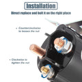 X AUTOHAUX Starter Solenoid Switch Relay Intermittent Duty Cycle 12 Volt DC Contactor 634-1261-212 Solenoid Control Relay Switch 3 Terminals for